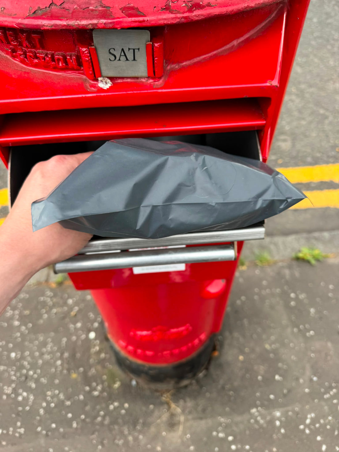 parcel in postbox