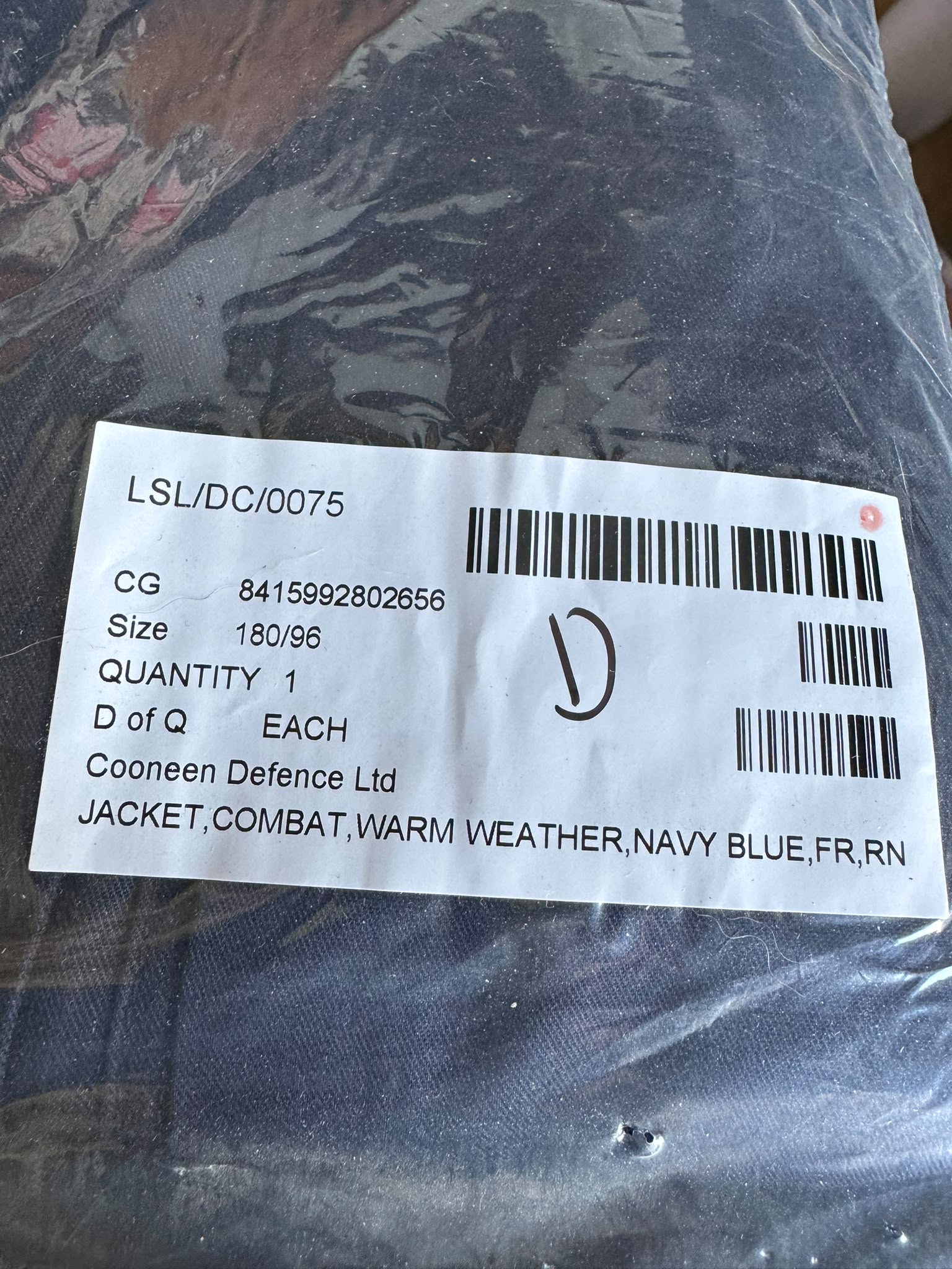Genuine Royal Navy PCS Combat Jacket – Navy Blue