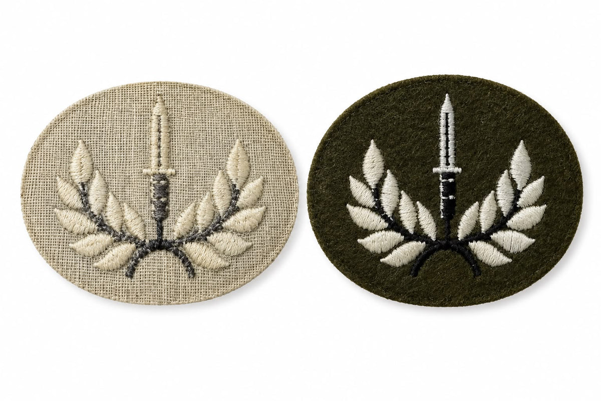 British Army First Class Infanteer Badge – Light Backing – Grade 1