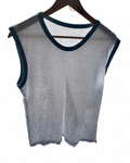 Royal Air Force RAF PTI Sleeveless Training Vest – White & Blue