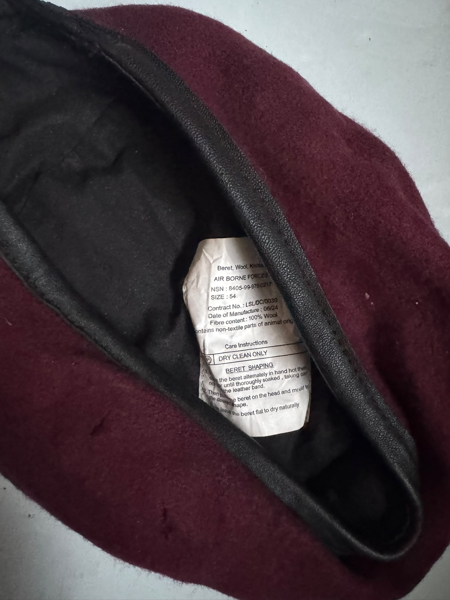 Genuine British Army Maroon Airborne Forces Beret – Various Sizes