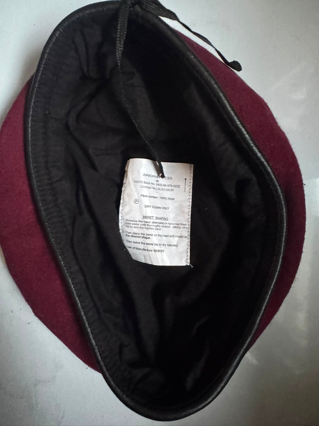Genuine British Army Maroon Airborne Forces Beret – Various Sizes