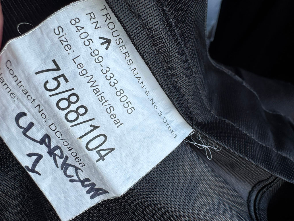 Genuine Royal Navy No.3 Dress Trousers – Black – Various Sizes