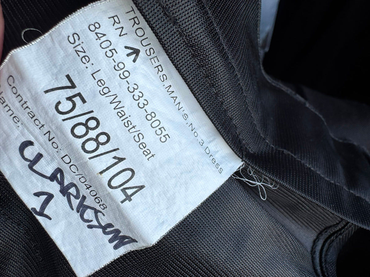 Genuine Royal Navy No.3 Dress Trousers – Black – Various Sizes