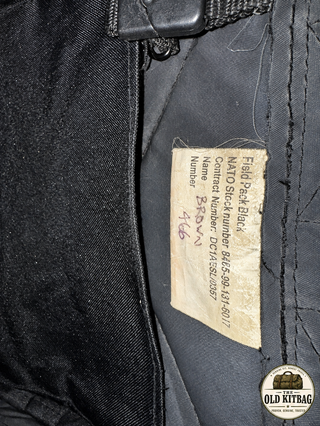 British Military 30L Black Field Pack