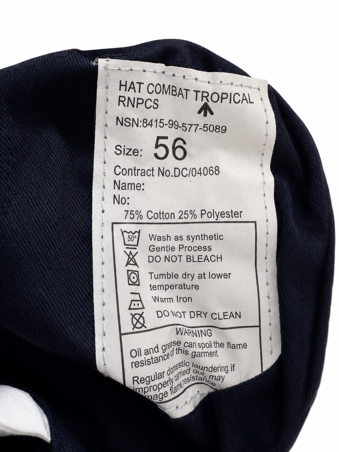Royal Navy RNPCS Tropical Combat Hat – Blue