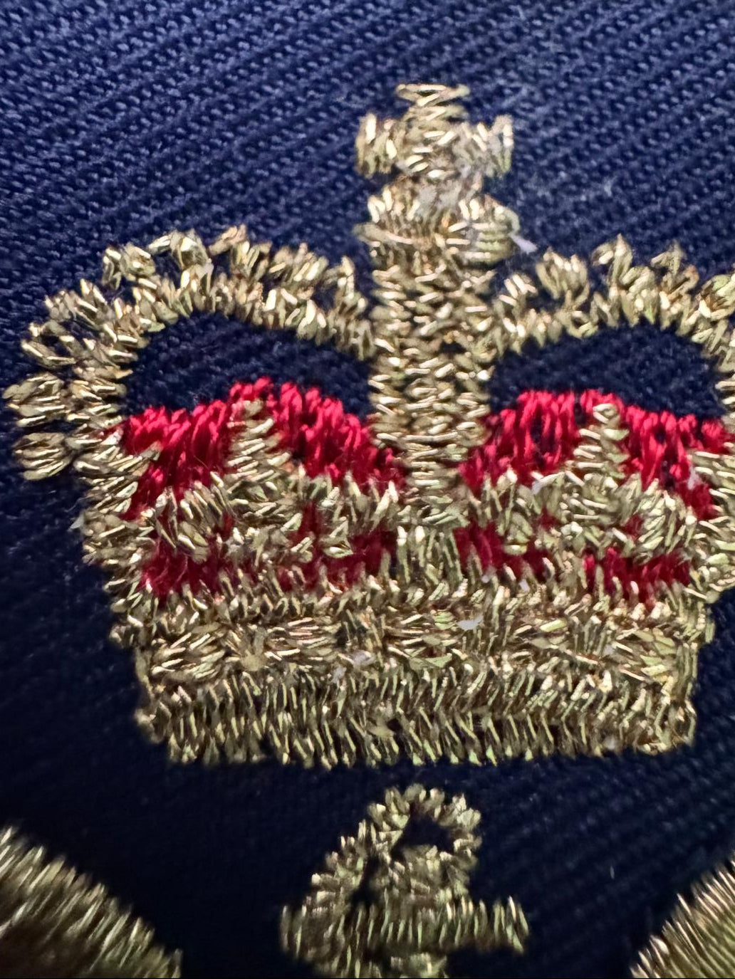Royal Navy Submariner Dolphins Cloth Badge – Large Overalls Badge – Genuine RN