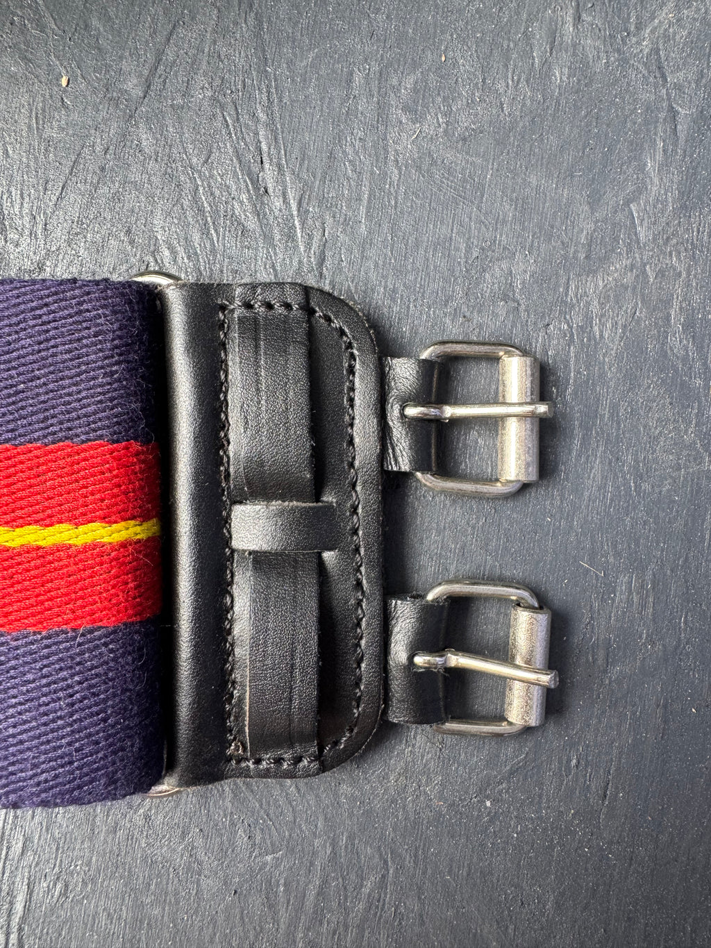 Royal Anglian Regiment Stable Belt – Navy Blue, Red & Yellow