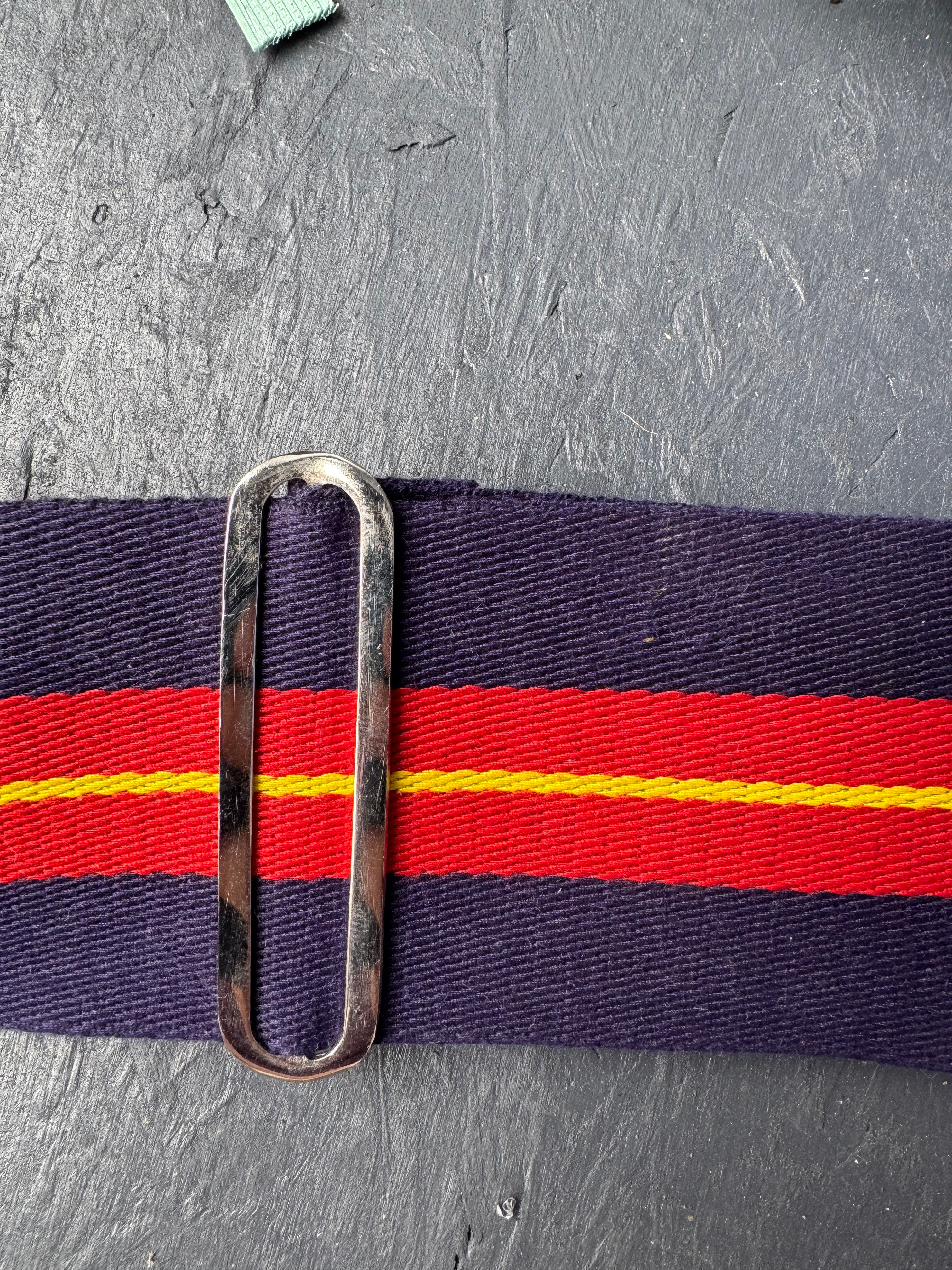 Royal Anglian Regiment Stable Belt – Navy Blue, Red & Yellow