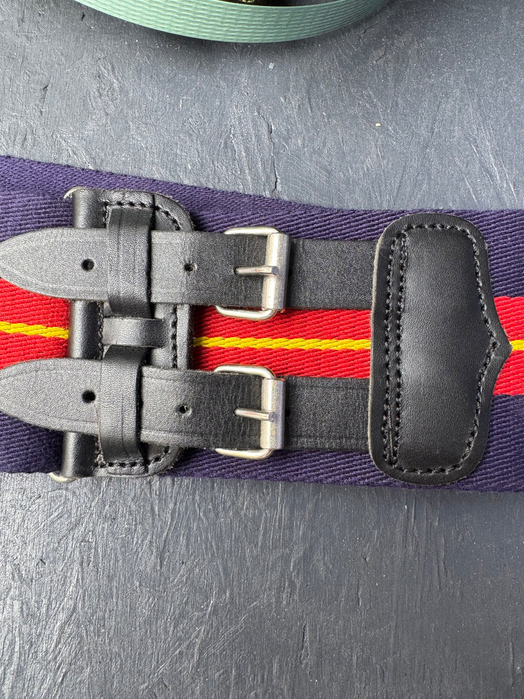 Royal Anglian Regiment Stable Belt – Navy Blue, Red & Yellow