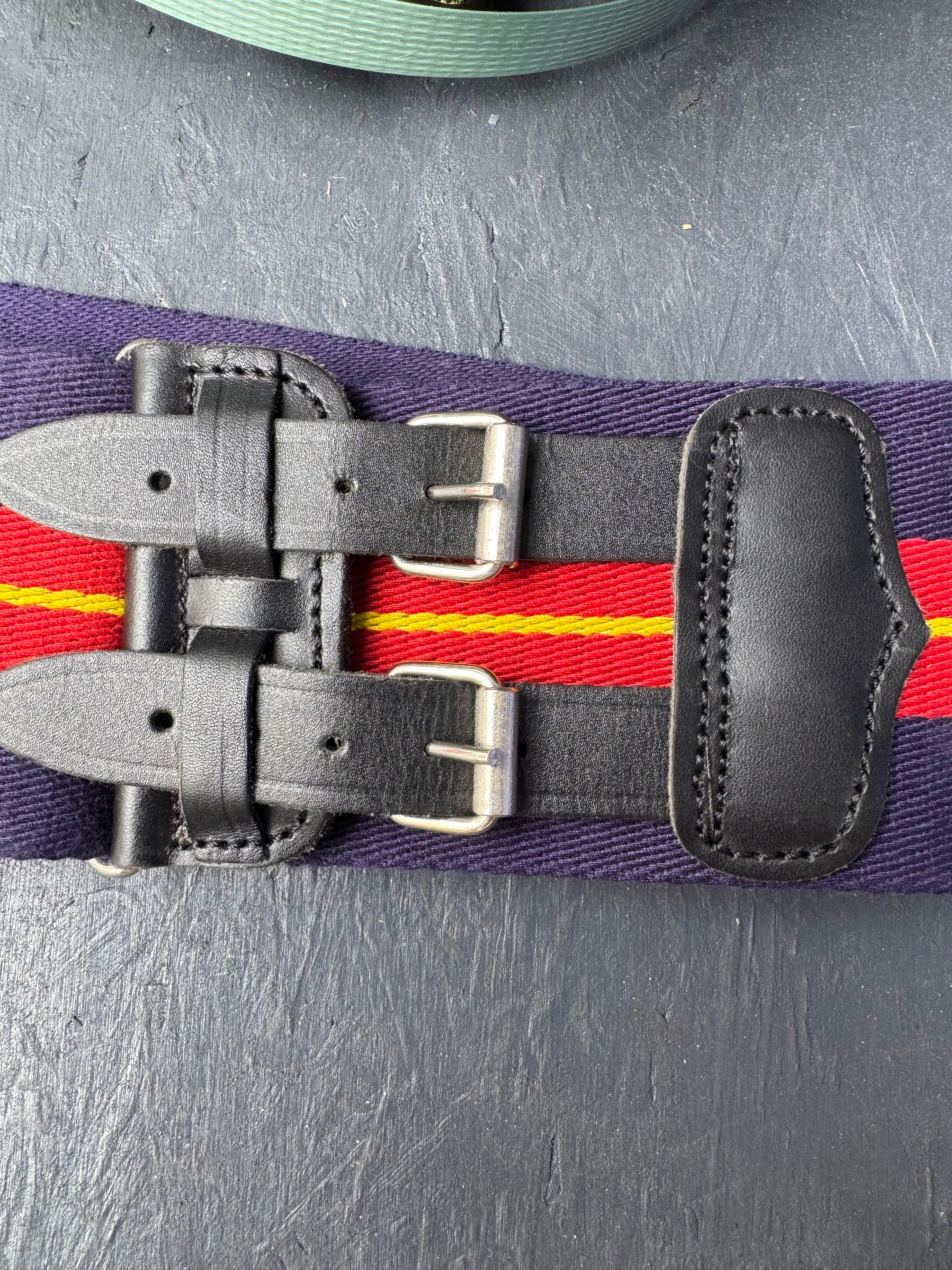 Royal Anglian Regiment Stable Belt – Navy Blue, Red & Yellow