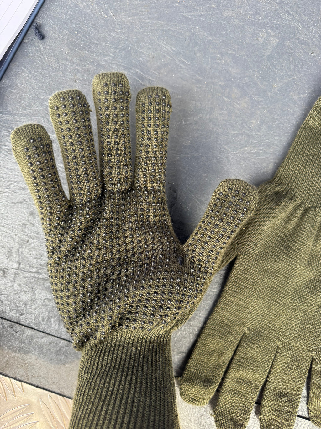 British Army Contact Combat Gloves – Aramid – Olive Green