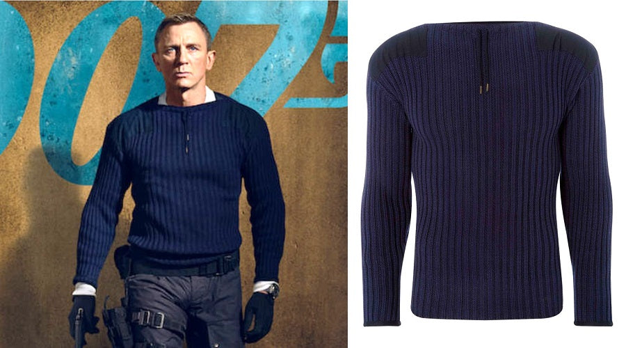 Bond-Style Navy Commando Sweater
