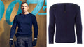 Bond-Style Navy Commando Sweater