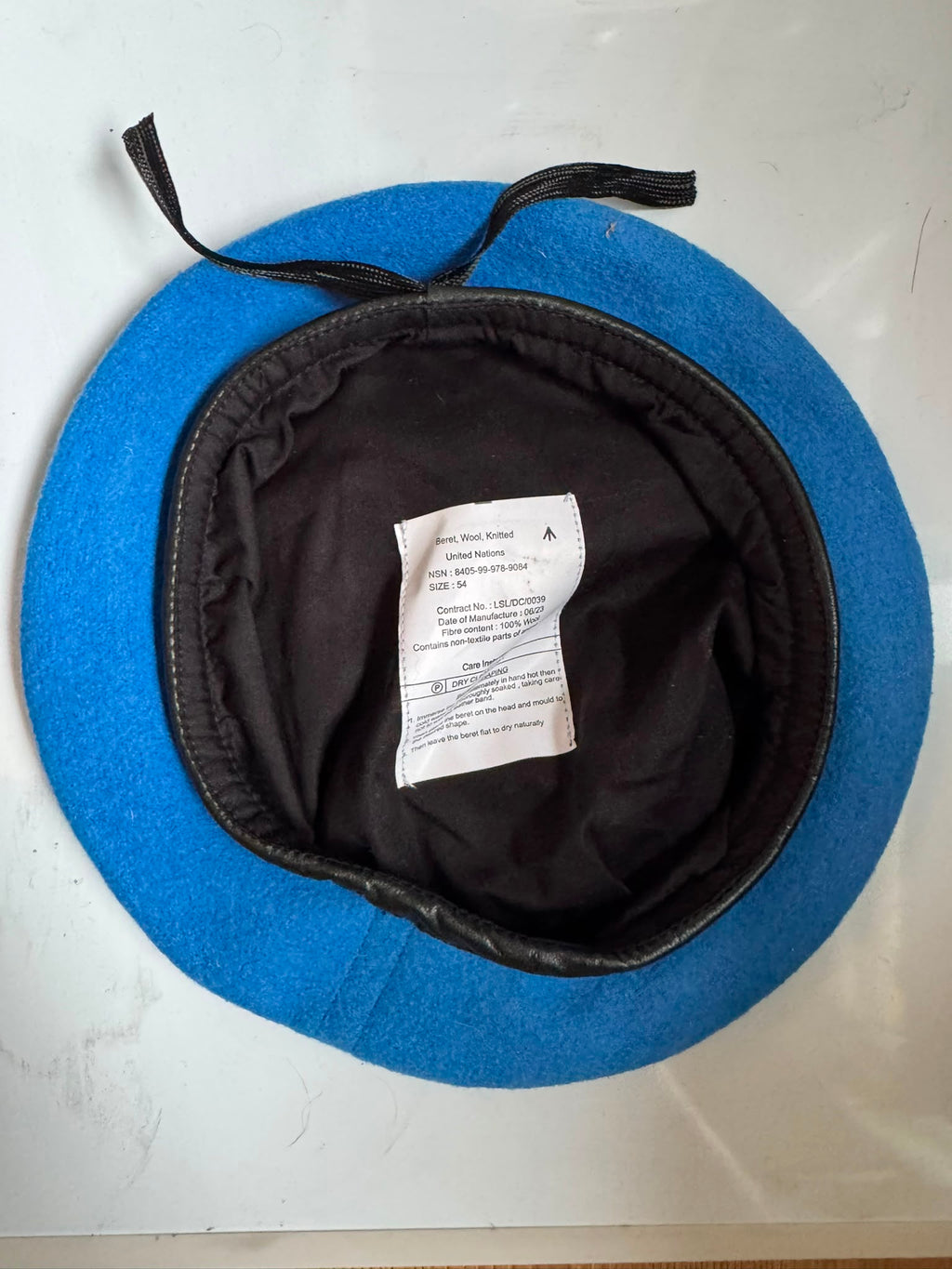 Genuine British Military UN Blue Beret – Like New – Various Sizes