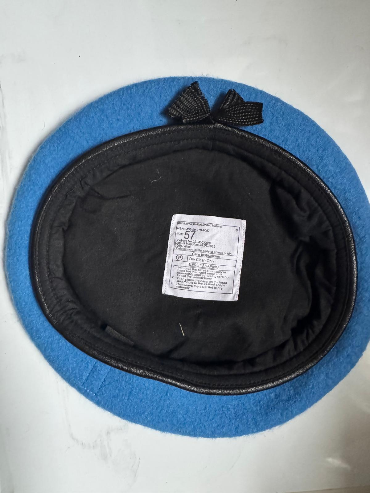 Genuine British Military UN Blue Beret – Like New – Various Sizes