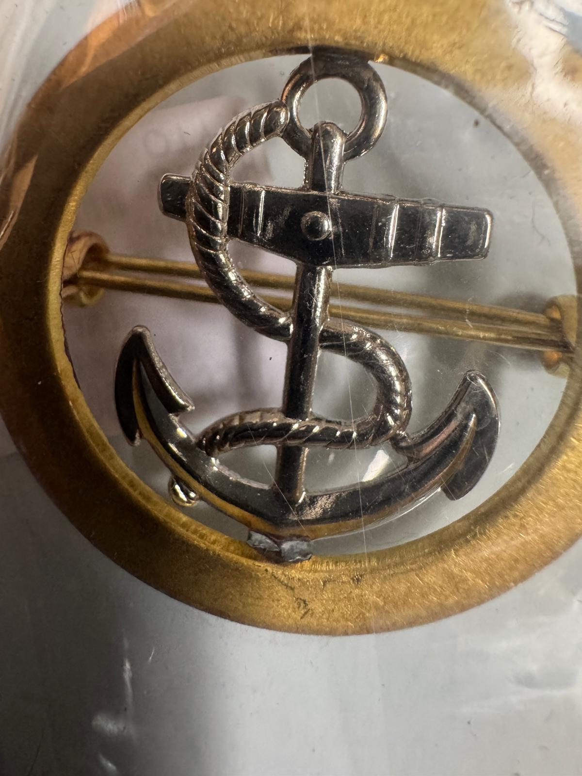 Genuine Royal Navy Junior Ratings Beret / Cap Badge – Metal