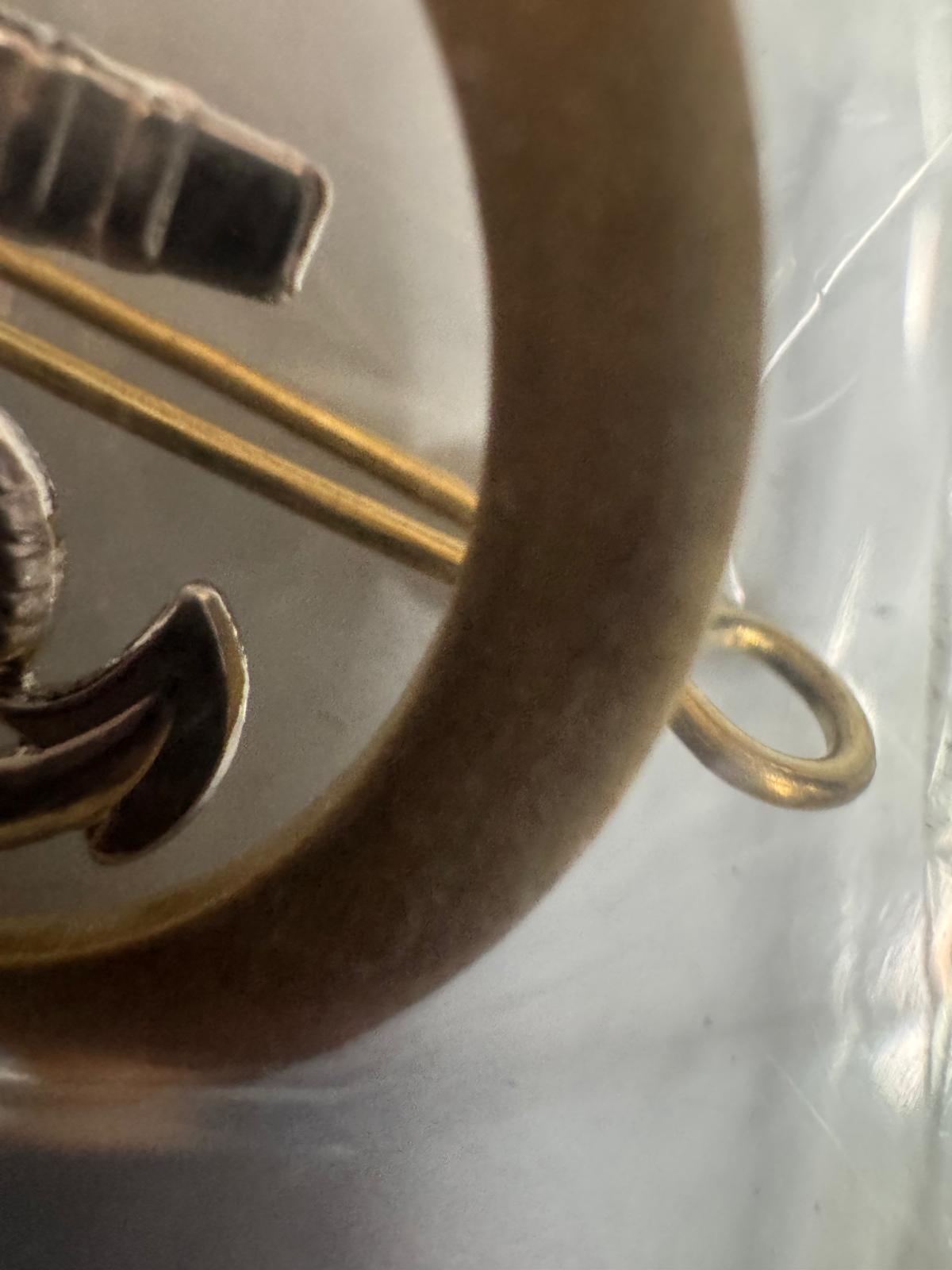Genuine Royal Navy Junior Ratings Beret / Cap Badge – Metal